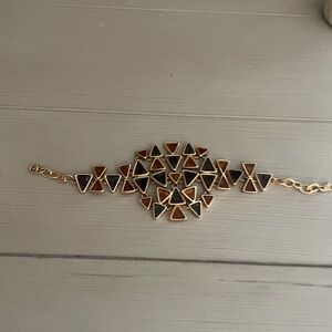 Elegant Gold Stone bracelet tory burch jeweled